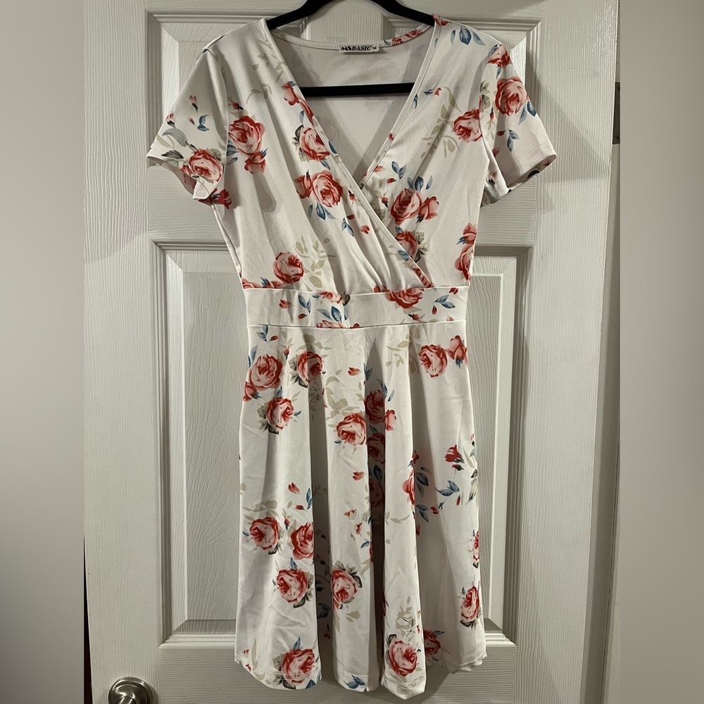 Pink Rose Flower Sundress